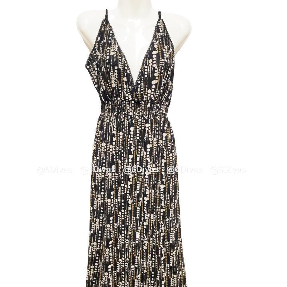 Polka Dot Spaghetti Strap Long Dress -Sizes S/M,   M/L   - NWT